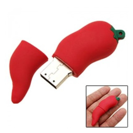 Maßgefertigte USB-Stick in Form einer Chilischote - Topgiving